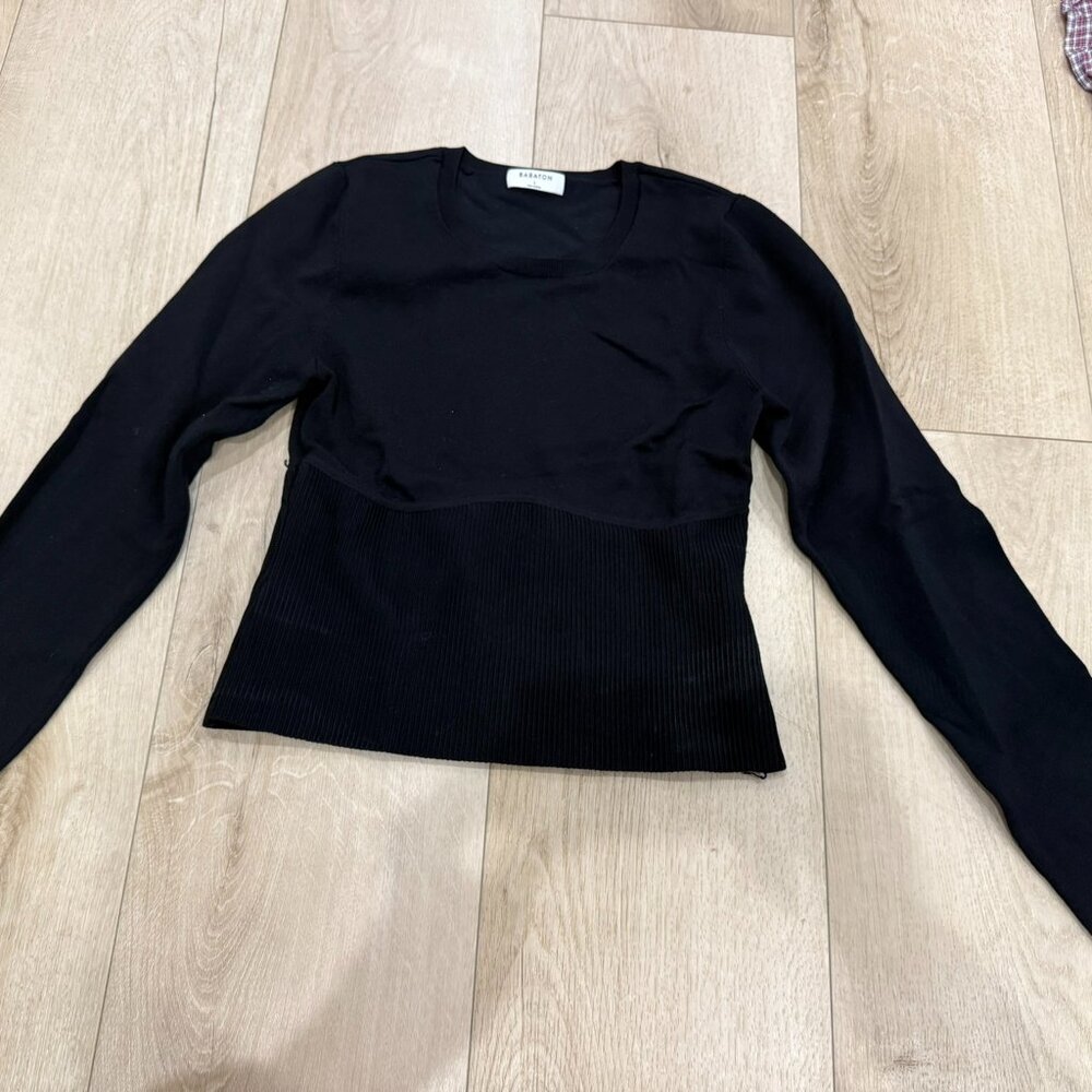 Aritzia Babaton Sculpt Knit Empire Longsleeve